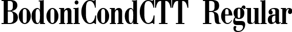 BodoniCondCTT Regular font - BodoniCondCTTRegular.ttf