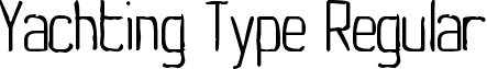 Yachting Type Regular font - yt.ttf