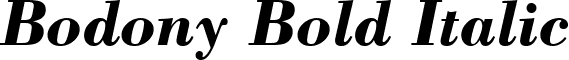 Bodony Bold Italic font - BodonyBoldItalic.ttf