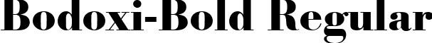 Bodoxi-Bold Regular font - Bodoxi-Bold.ttf