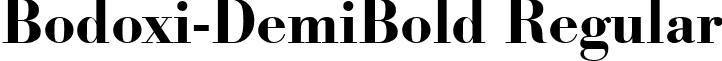 Bodoxi-DemiBold Regular font - Bodoxi-DemiBold.ttf