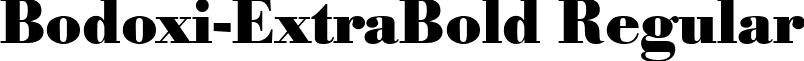 Bodoxi-ExtraBold Regular font - Bodoxi-ExtraBold.ttf