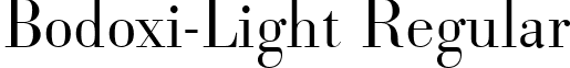 Bodoxi-Light Regular font - Bodoxi-Light.ttf