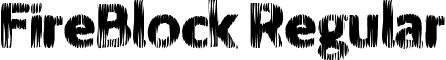FireBlock Regular font - FireBlock.ttf