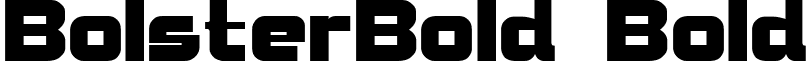 BolsterBold Bold font - bolstbo.ttf