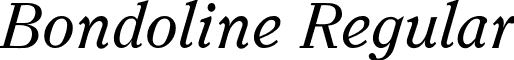 Bondoline Regular font - bondolin.ttf