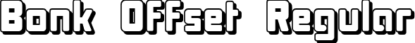 Bonk Offset Regular font - BonkOffset.ttf