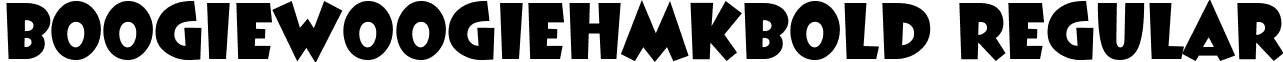 BoogieWoogieHmkBold Regular font - BOOGWHB.ttf