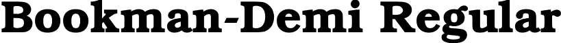 Bookman-Demi Regular font - bookma.ttf