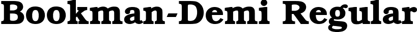 Bookman-Demi Regular font - bookman-demi.ttf