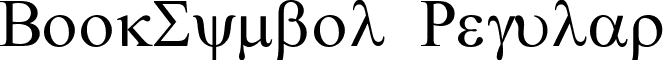 BookSymbol Regular font - BookSymbol.ttf