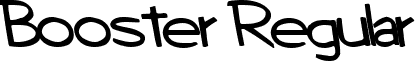 Booster Regular font - BoosterRegular.ttf