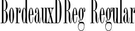 BordeauxDReg Regular font - BordeauxDReg.ttf