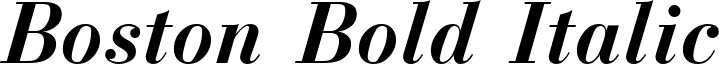 Boston Bold Italic font - BostonBoldItalic.ttf