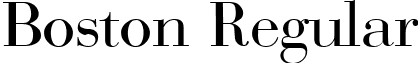 Boston Regular font - BostonRegular.ttf