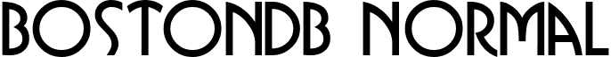 BostonDB Normal font - BostonDBNormal.ttf