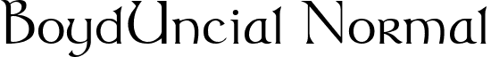 BoydUncial Normal font - BMEATLA.ttf