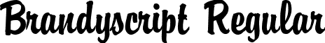 Brandyscript Regular font - Brandyscript.ttf