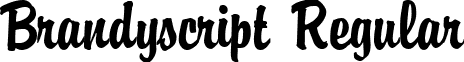 Brandyscript Regular font - brandyscriptregular.ttf