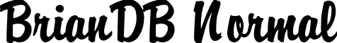 BrianDB Normal font - BrianDBNormal.ttf