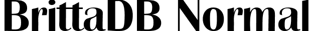 BrittaDB Normal font - BrittaDBNormal.ttf