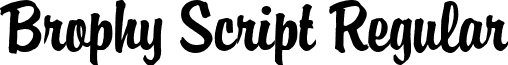 Brophy Script Regular font - BrophyScript.ttf