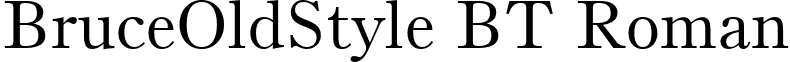 BruceOldStyle BT Roman font - bruce old style bt.ttf