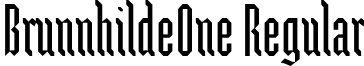 BrunnhildeOne Regular font - BrunnhildeOne.ttf