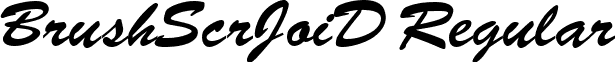 BrushScrJoiD Regular font - BrushScrJoiD.ttf