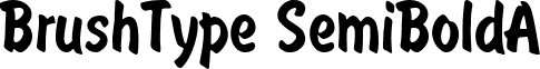 BrushType SemiBoldA font - BRUSH.ttf