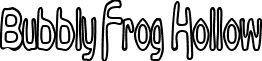 Bubbly Frog Hollow font - BubblyFrogHollow.ttf