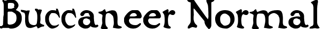 Buccaneer Normal font - BUCC.ttf