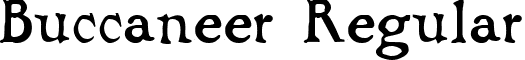 Buccaneer Regular font - BUCCANEE.ttf