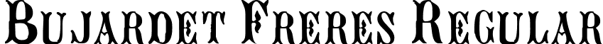 Bujardet Freres Regular font - BujardetFreres.ttf