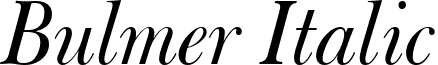 Bulmer Italic font - BULMERI.ttf