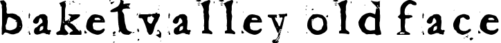 Baketvalley Old Face font - baskervalley_old_face.ttf