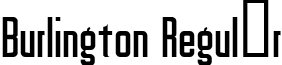 Burlington Regular font - BURLINGT.ttf