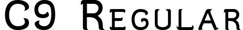 C9 Regular font - C9.ttf