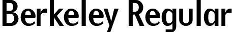 Berkeley Regular font - Berkeley.ttf