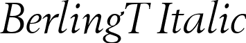 BerlingT Italic font - BerlingTItalic.ttf