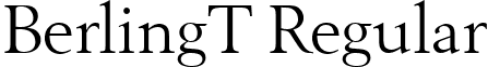 BerlingT Regular font - BerlingT.ttf