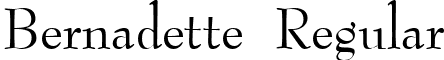 Bernadette Regular font - Bernadette.ttf