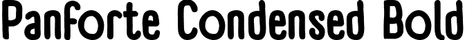 Panforte Condensed Bold font - panforte_bold.ttf
