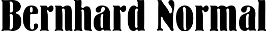 Bernhard Normal font - Bernhard.ttf