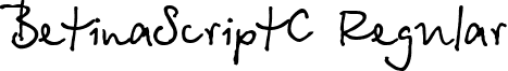 BetinaScriptC Regular font - BetinaScriptC Regular.ttf