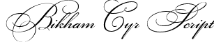 Bikham Cyr Script font - BikhamCyrScript.ttf