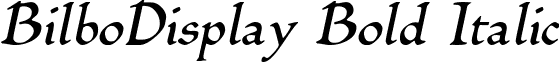 BilboDisplay Bold Italic font - BILBOBI.ttf
