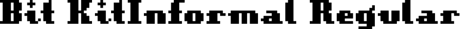 Bit KitInformal Regular font - bit_kit_informal.ttf