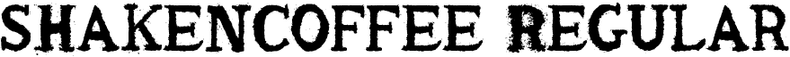 shakencoffee Regular font - shaken_coffee_regular.ttf