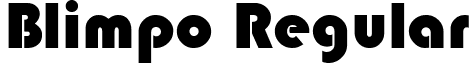 Blimpo Regular font - Blimpo Regular.ttf